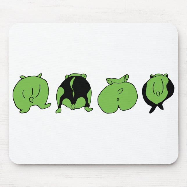 Mousepad Bumbuns de Hamster Verde (Frente)
