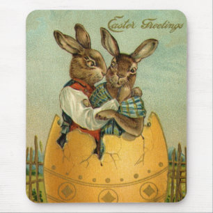Mousepad Bunnies em um Ovo Dourado, Páscoa vitoriana veneno