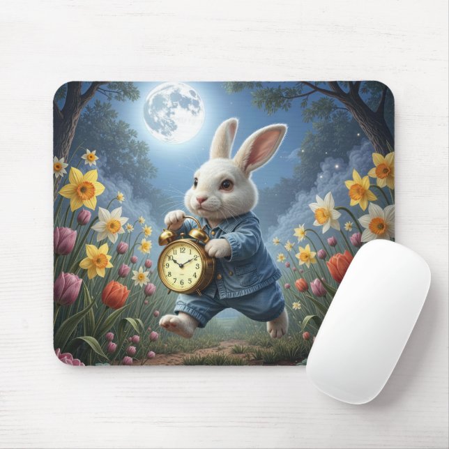 Mousepad Bunny Hopping With an Alarm Clock (Com mouse)