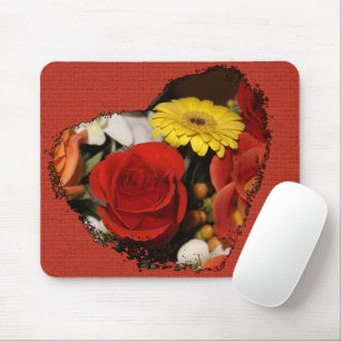 Mousepad Buquê afiado irregular do coração