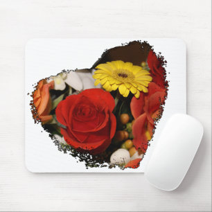 Mousepad Buquê afiado irregular do coração