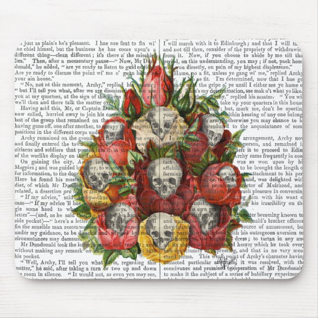 Mousepad Buquê de crânios (Frente)