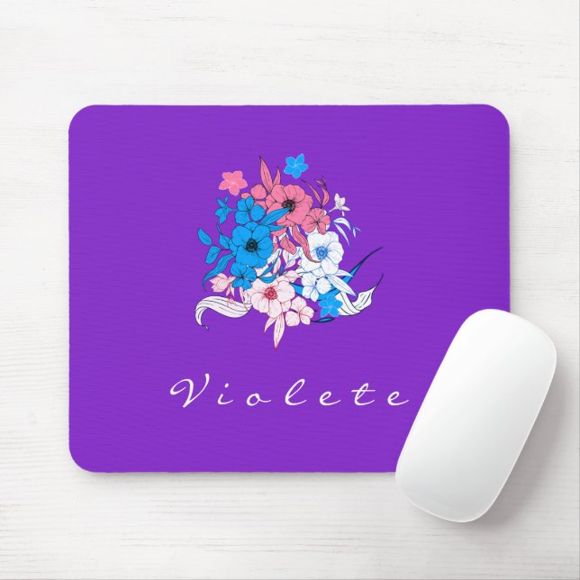 Mousepad Buquê de Flores (Com mouse)