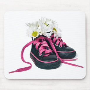 Mousepad Buquê de margaridas em tênis