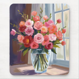 Mousepad Buquê de Rosa de Outono Floral Outono