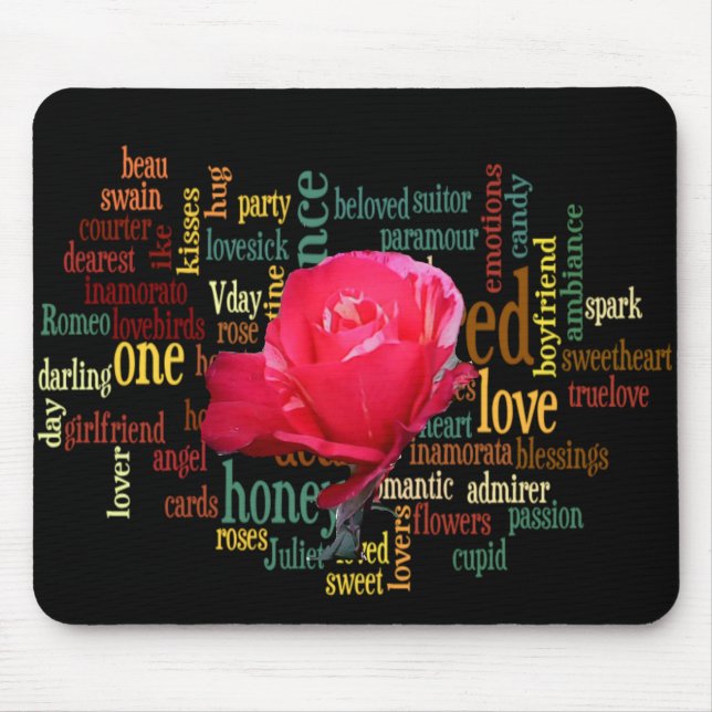 Mousepad Buquê do Amor: Uma Expressão Sensível (Frente)