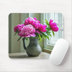 Mousepad Buquê Rosa de Peony