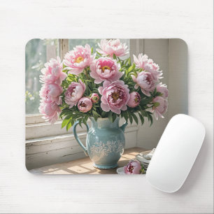 Mousepad Buquê Rosa de Peony