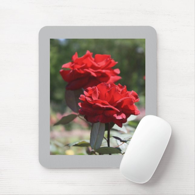 Mousepad Buquê Vermelho (Com mouse)