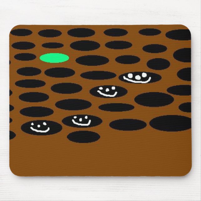 Mousepad Buracos & verdes (Frente)
