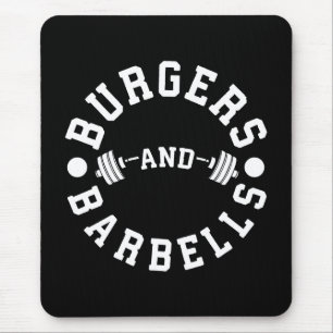 Mousepad Burgers e Barbeldes - Motivação de Workout Engraça
