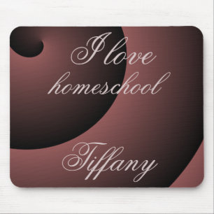 Mousepad Burgundy Swirls