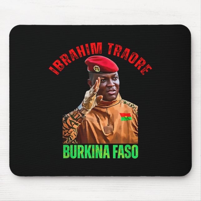 Mousepad Burkina Faso - Ibrahim Traoré Thomas Sankara (Frente)