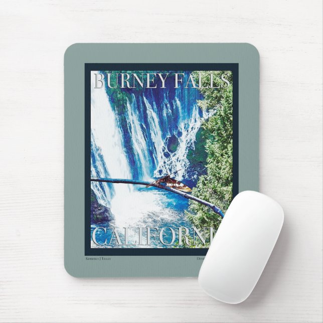 Mousepad Burney Falls, Poster CA (Com mouse)
