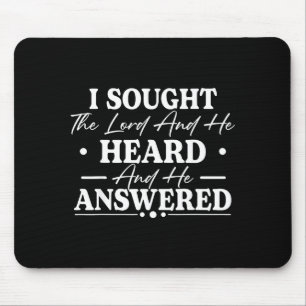 Mousepad Buscou ao Senhor e ele ouviu e lhe respondeu