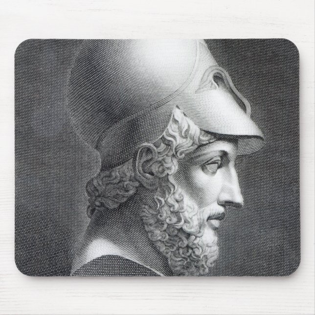 Mousepad Busto de Pericles, gravado por Giuseppe Cozzi (Frente)