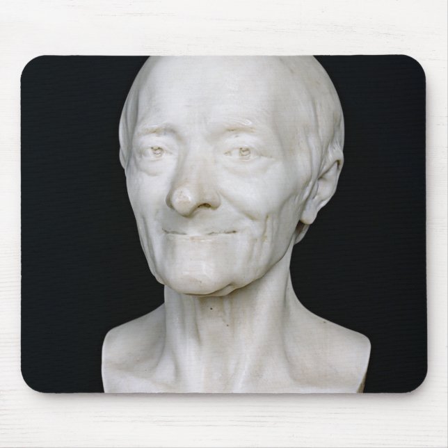 Mousepad Busto de Voltaire sem sua peruca, 1778 (Frente)