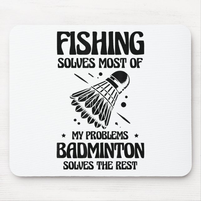 Mousepad But In My Head Im Playing Badminton Player Shuttle (Frente)