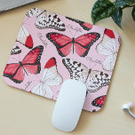 Mousepad Butterfly Girly Chic Padrão Personalizado Nome<br><div class="desc">Butterfly Girly Chic Pattern Personalised Name Mouses pads apresenta um padrão bonito de borboleta com seu nome personalizado. Personalizado editando o texto na caixa de texto fornecida. Elaborado por ©Evco Studio www.zazzle.com/store/evcostudio</div>