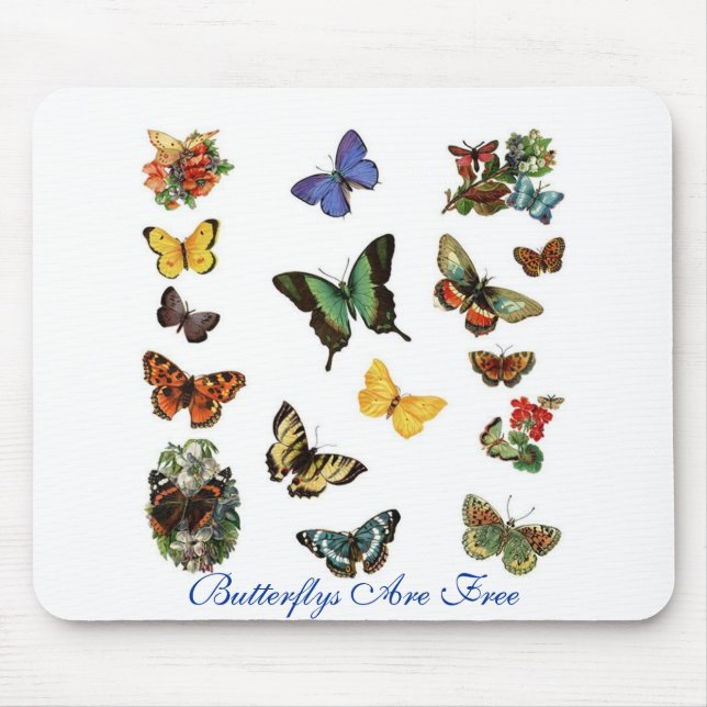 Mousepad Butterflys está livre (Frente)