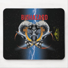 MOUSEPAD BW! ADVERTÊNCIA BIOHAZARD! CAVEIRA