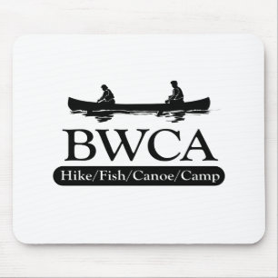 Mousepad BWCA / Campo de canoa de peixe de Hike