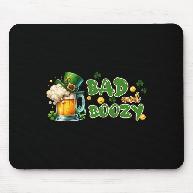 Mousepad Byd E Boozy Dia de São Patrício Curiosamente Paddy (Frente)
