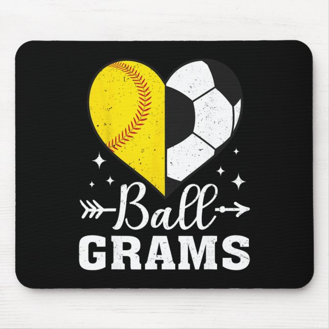 Mousepad Byll Grams Funny Softbyll Soccer Grams  (Frente)