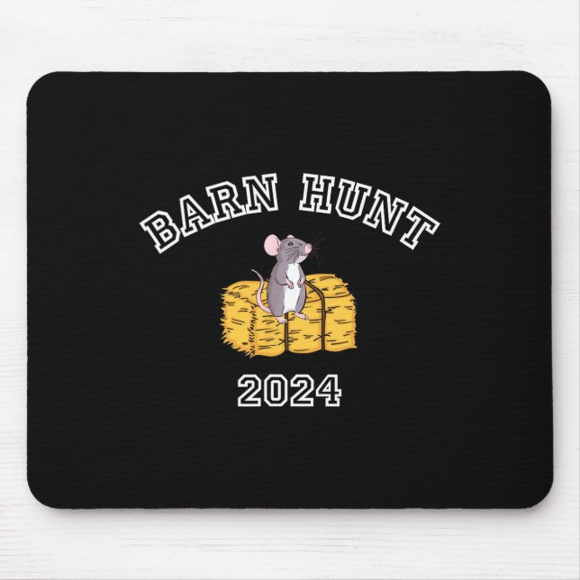 Mousepad Byrn Hunt Lover - Rn Hunt 2024 Com Rato Cute E H (Frente)