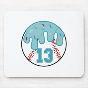 Mousepad Bysebyll Dripando 13 Aniversário de 13 Anos Menino