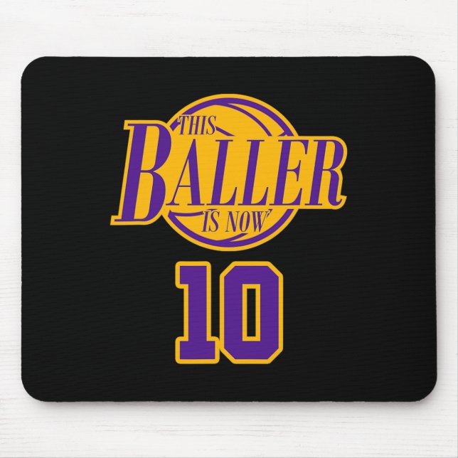 Mousepad Bysketbyll Byller Roxo De 10 Anos E (Frente)