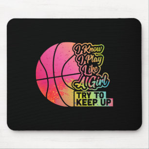 Mousepad Bysketbyll Mulheres Divertidas Equipe De Presentes