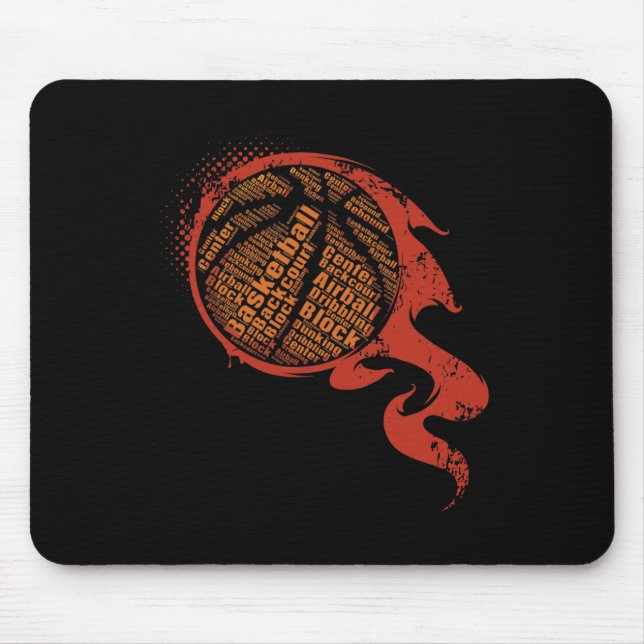 Mousepad Bysketbyll Players Bysketbyll Team Graphical Sport (Frente)