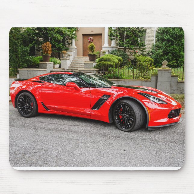 Mousepad C7 vermelho Chevrolet Corvette (Frente)