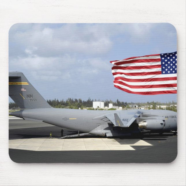 Mousepad C-17 Globemaster III senta-se no voo (Frente)