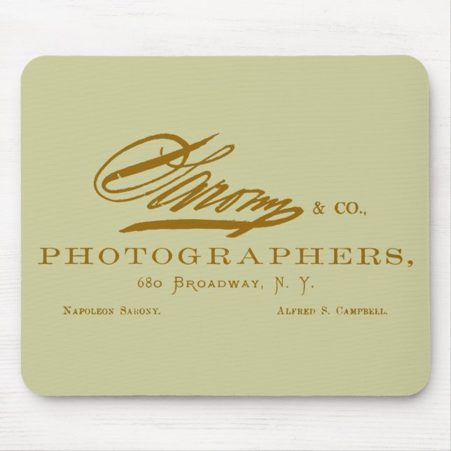 Mousepad C. 1870 Napoleon Sarony, fotógrafo americano (Frente)