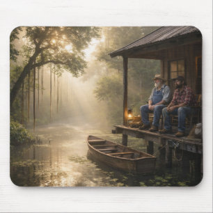 Mousepad Cabana de Pesca no Bayou da Louisiana
