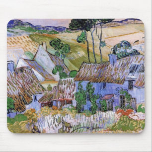 Mousepad Cabanas com Telhado de Palha por Colina por Vincen