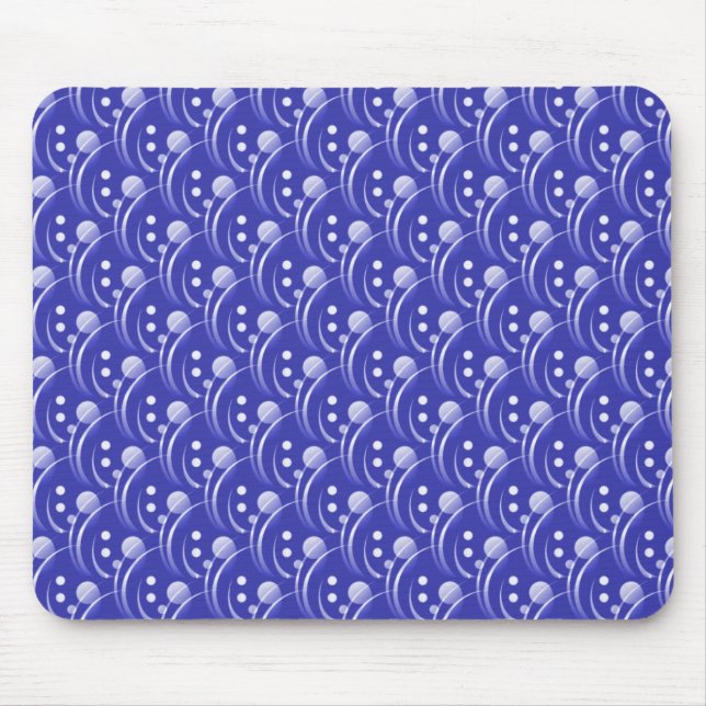 Mousepad Cabeça Azul Real e Cabeça Na moda (Frente)