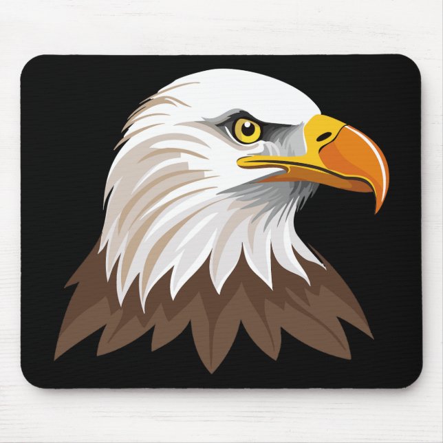 Mousepad Cabeça de águia americana (Frente)