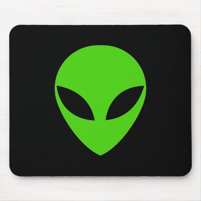 Mousepad Cabeça de Alienígena Verde (Frente)