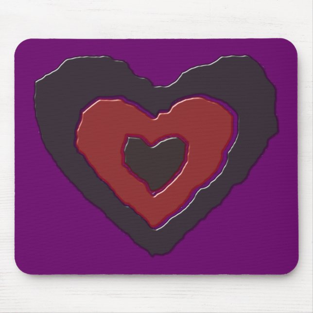 Mousepad Cabeça de Coração Gothic Melting Love (Frente)