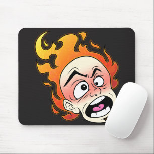 Mousepad Cabeça de Fogo Escovilélica