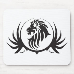 Mousepad Cabeça de Leões Pretos
