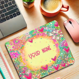 Mousepad Cabeça de Mão de Inspirividade Personalizada de Co