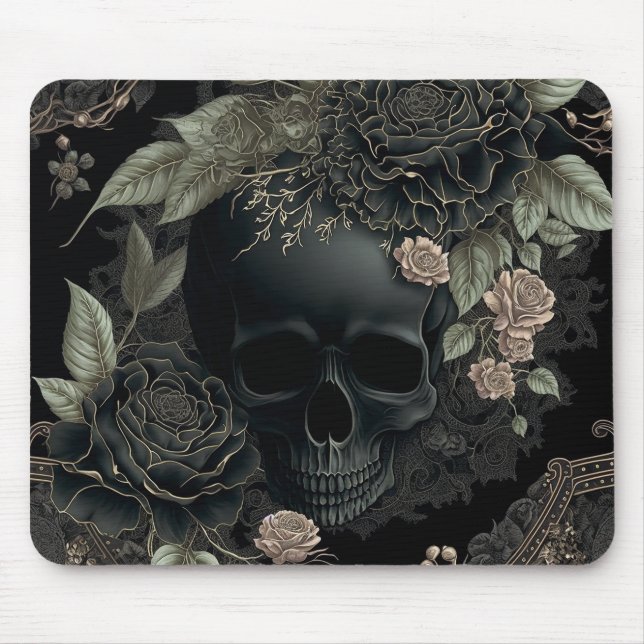 Mousepad Cabeça de Mão Floral (Frente)
