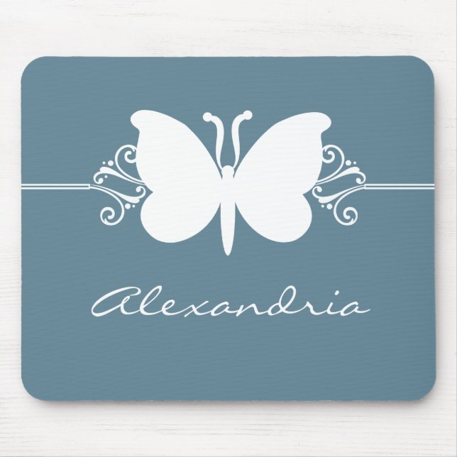 Mousepad Cabeça de Mão-Mão Azul Esmaecida (Frente)