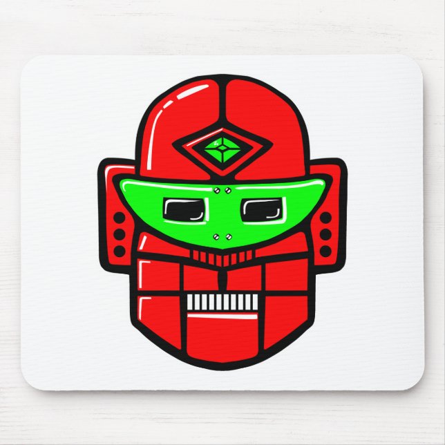 Mousepad Cabeça de Robô Retroativa (Frente)