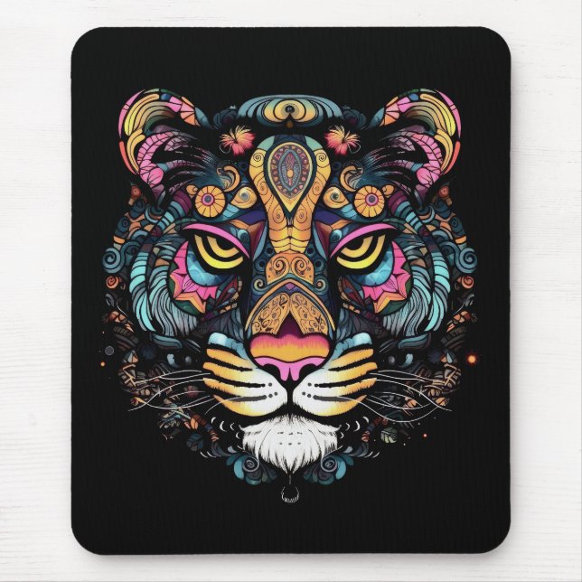 Mousepad Cabeça de Tigre  (Frente)