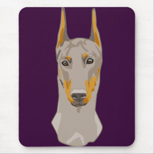 Mousepad Cabeça do erman do Dob, jovem corça